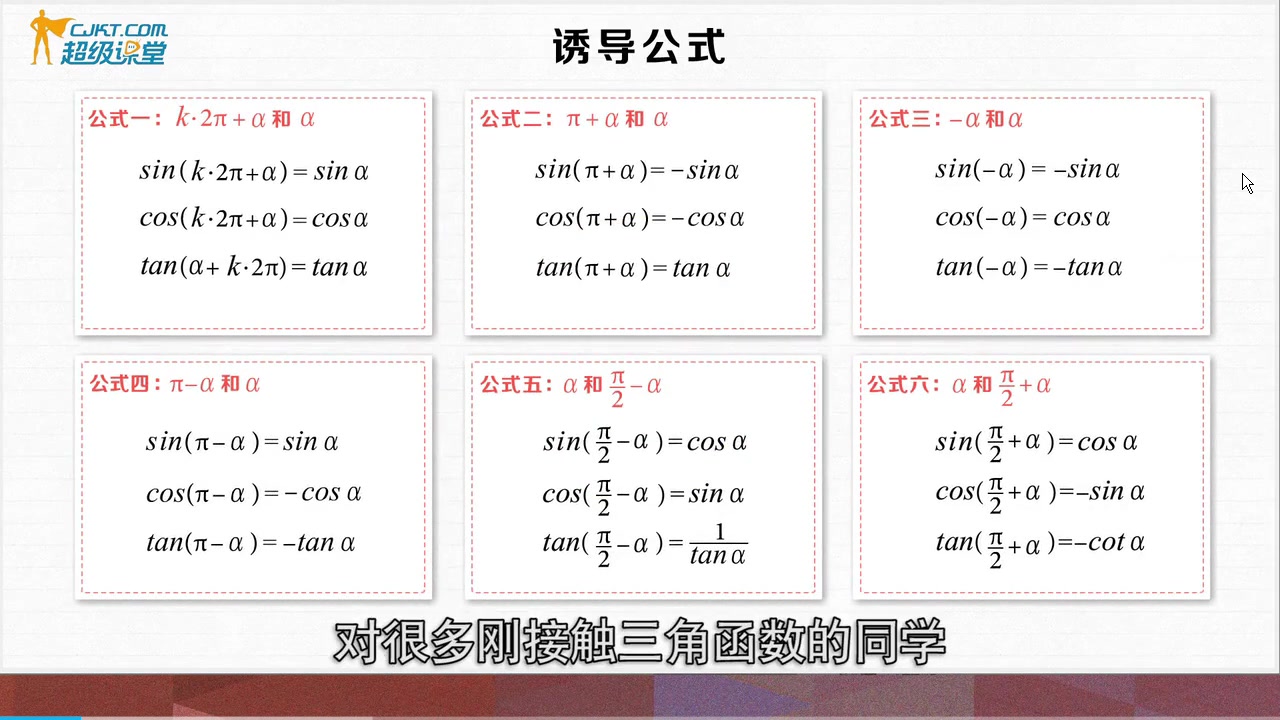 (4)诱导公式01020304哔哩哔哩bilibili