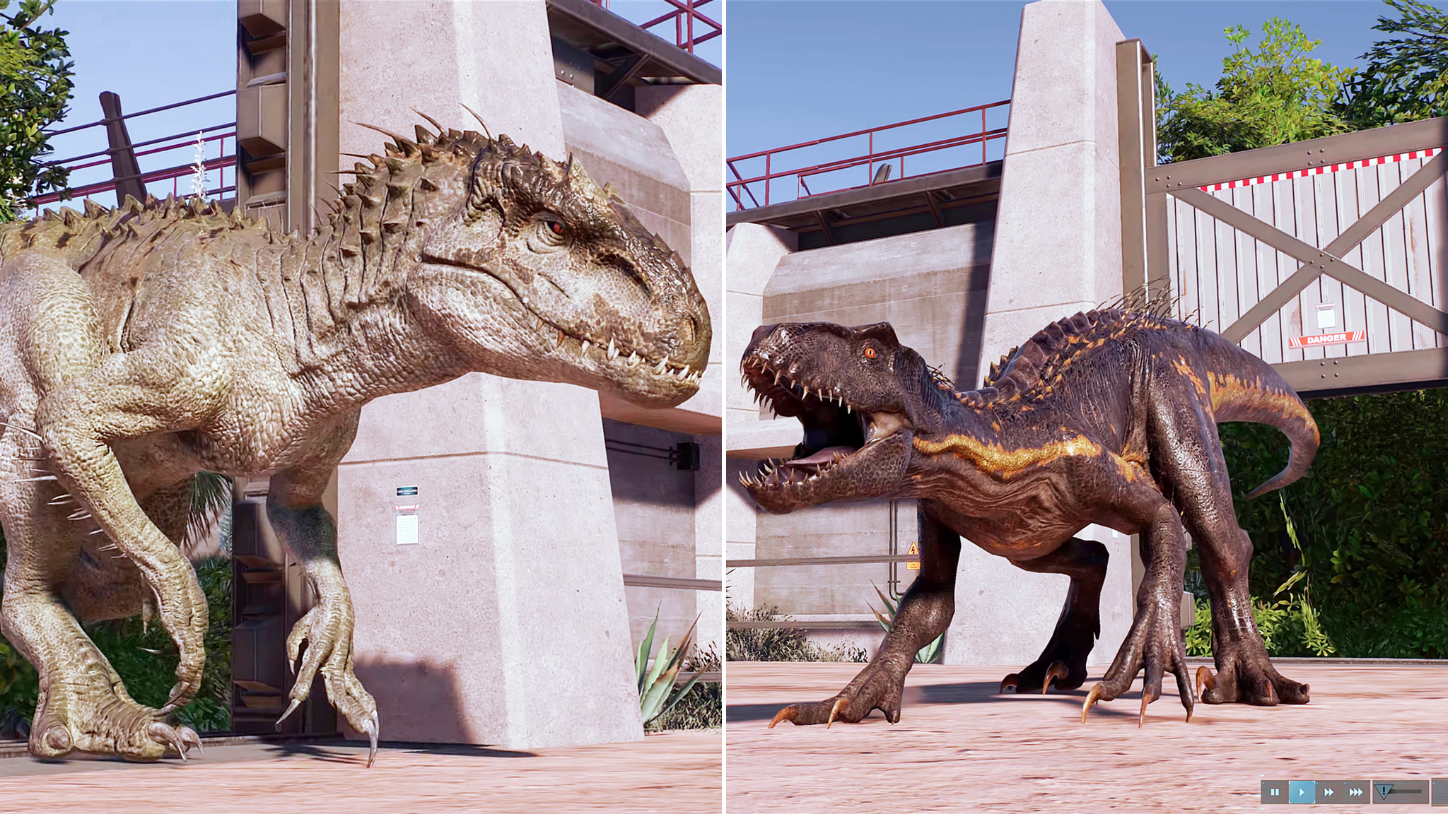 狂暴龙,狂暴迅猛龙 vs 野蛮盗龙 ~ 侏罗纪世界进化 2 代