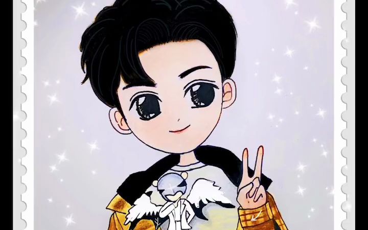 罗云熙 #我的宝藏男孩 #给大家介绍一个新朋友#翼魔狮 画个q版78