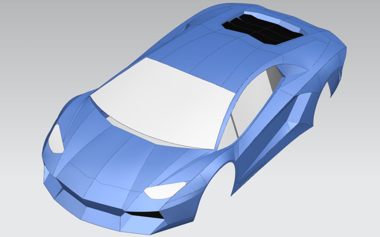 ug建模兰博基尼