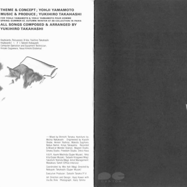 Yohji Yamamoto & Yukihiro Takahashi - La Pensée (1987) [Full Album