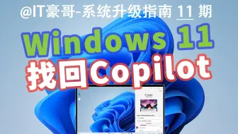 教程 | Copilot图标找回！Win11测试版恢复Copilot AI的方法 (金丝雀Canary20680以上版本)