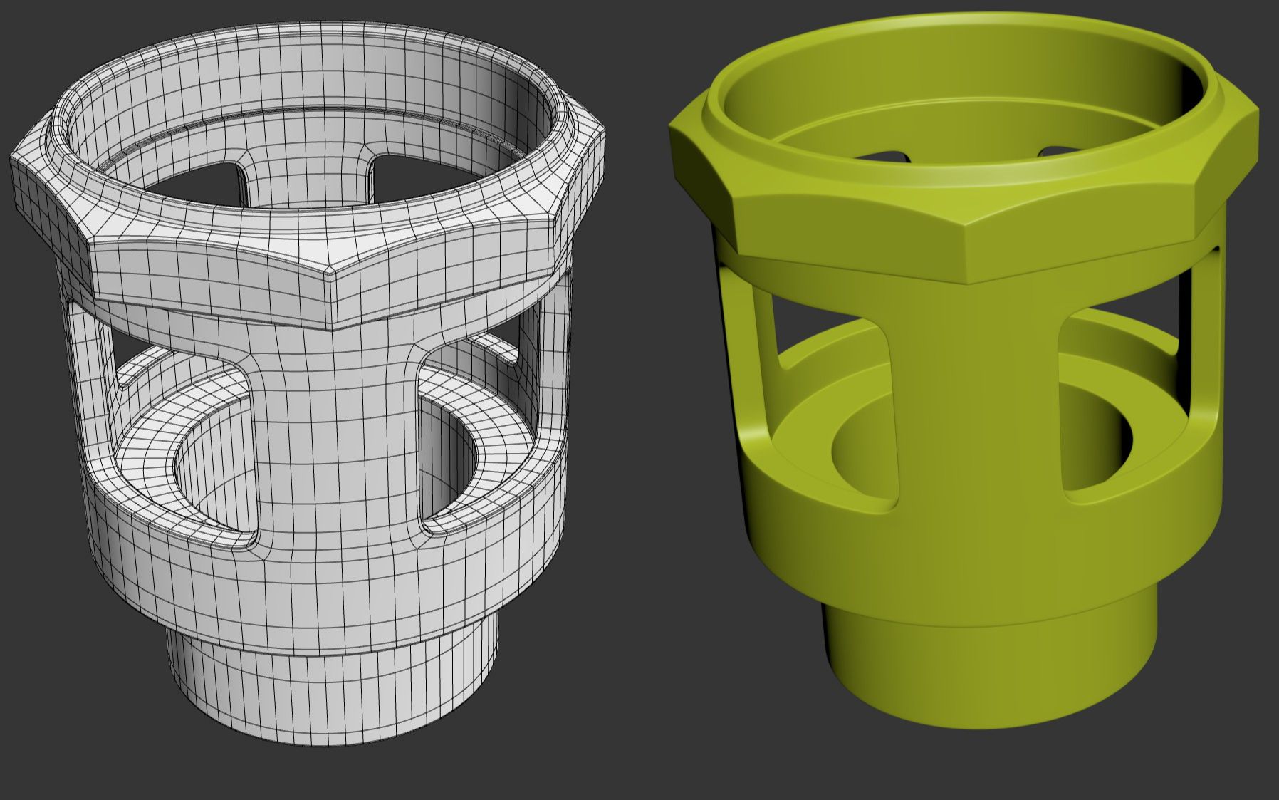 硬表面工业小零件3dmax多边形