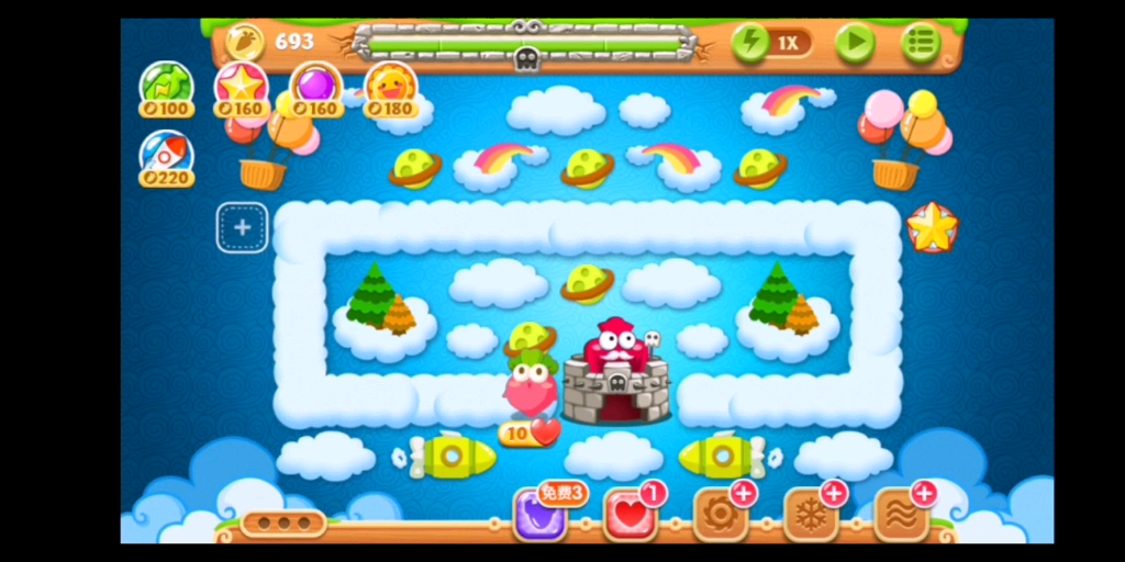 保卫萝卜2经典第55关攻略