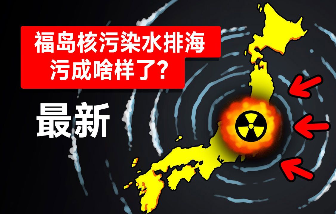 日本核污染水排海最新放射性检测污染区域!你的海鲜啥样了?哔哩哔哩bilibili