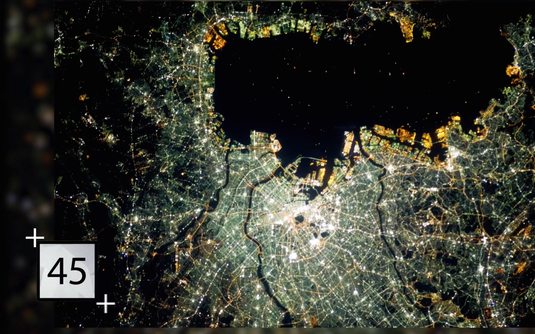 从太空中看到的地球50个城市灯光夜景