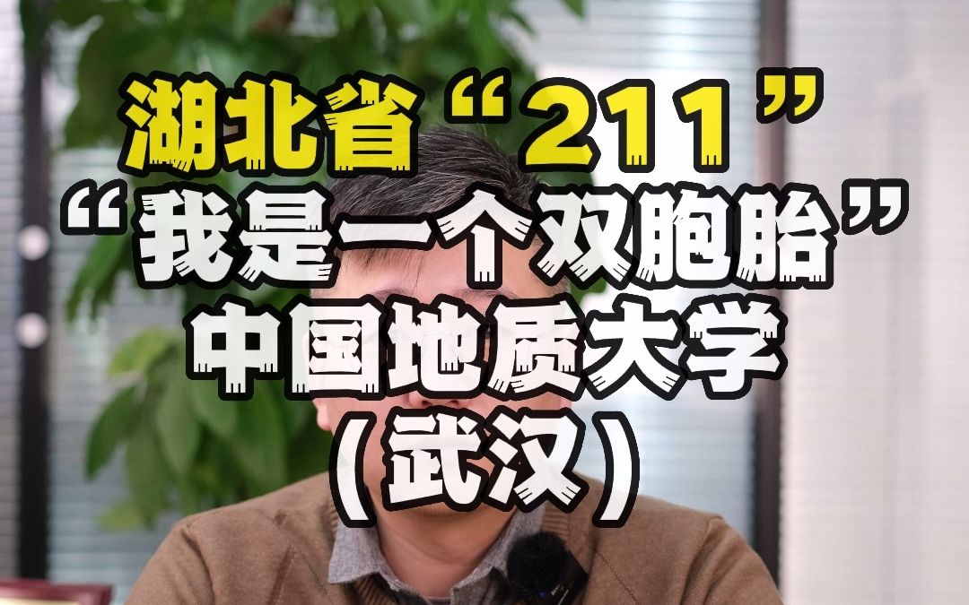 湖北省“211”之“我是一个双胞胎”中国地质大学(武汉)哔哩哔哩bilibili