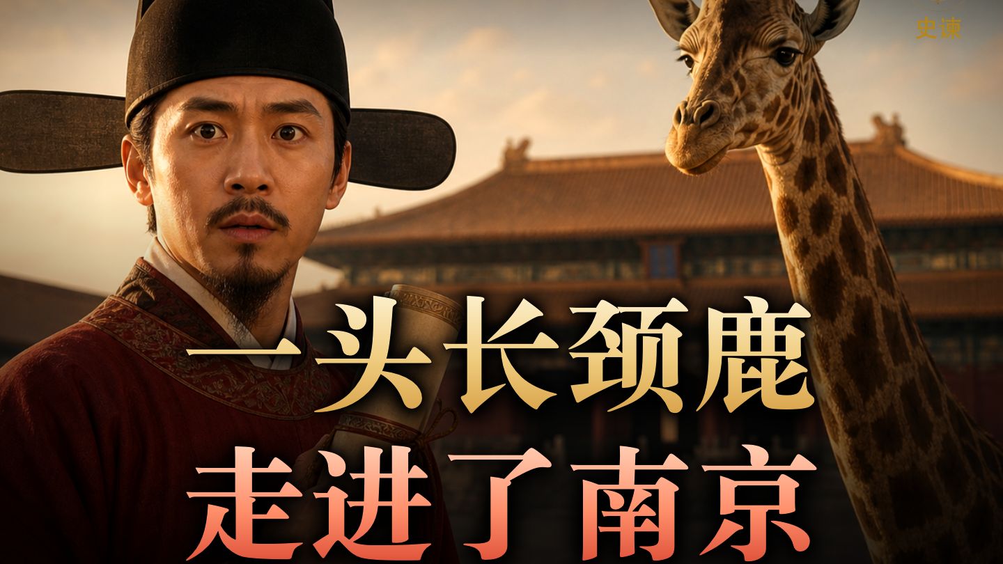 一头长颈鹿，走进了南京