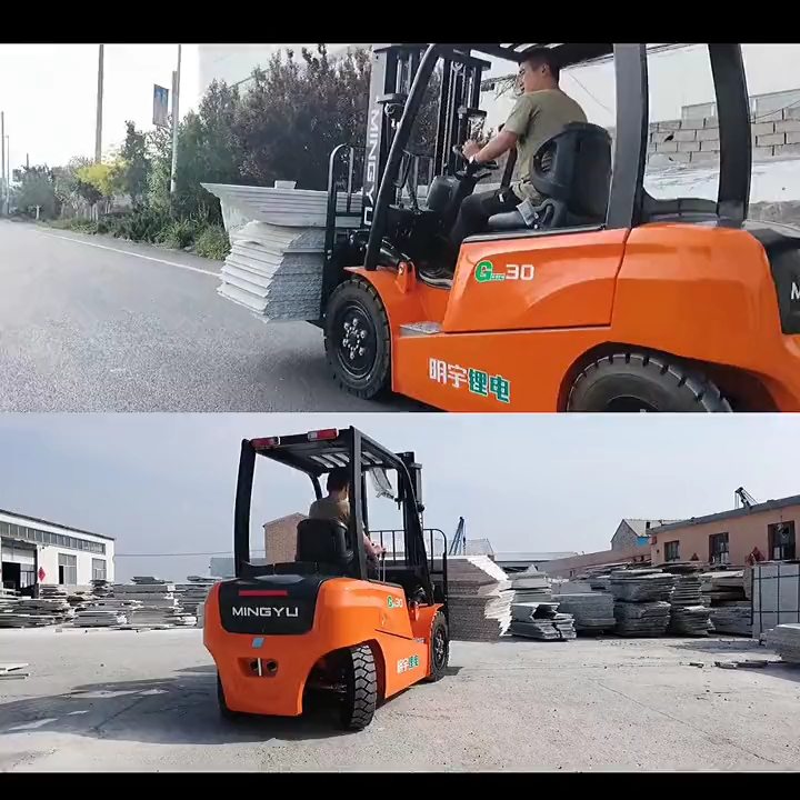 明宇锂电叉车,经典款,3吨锂电叉车,持久续航,平稳升降.