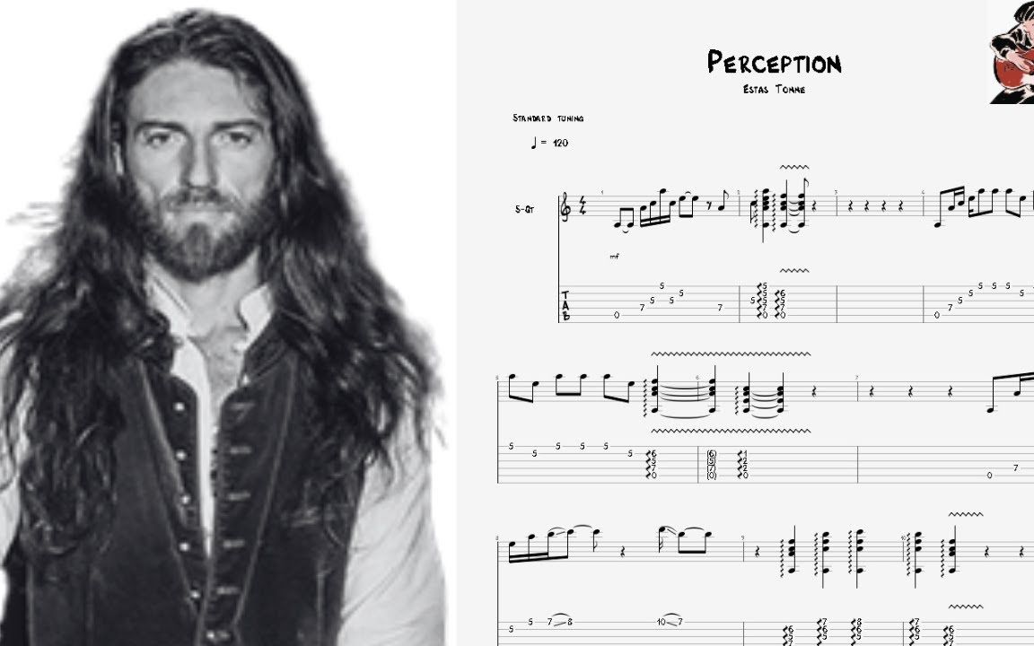 [图]Estas Tonne - Perception _ Guitar Tab