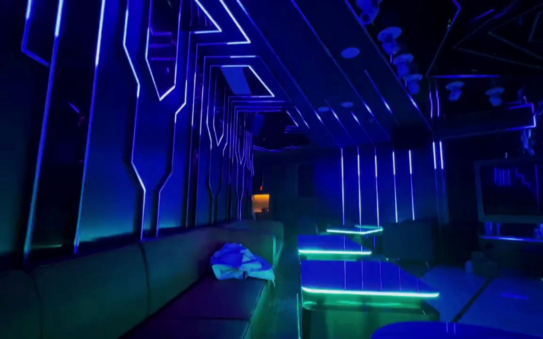 电音房声光电效果 电音房舞美灯光声光联动派对ktv灯光麦爵士灯带效果