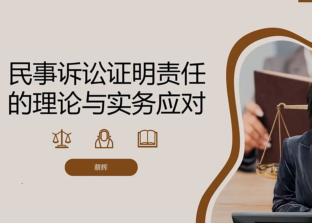 以案解析—民事诉讼证明责任的理论与实务应对(完结)哔哩哔哩bilibili