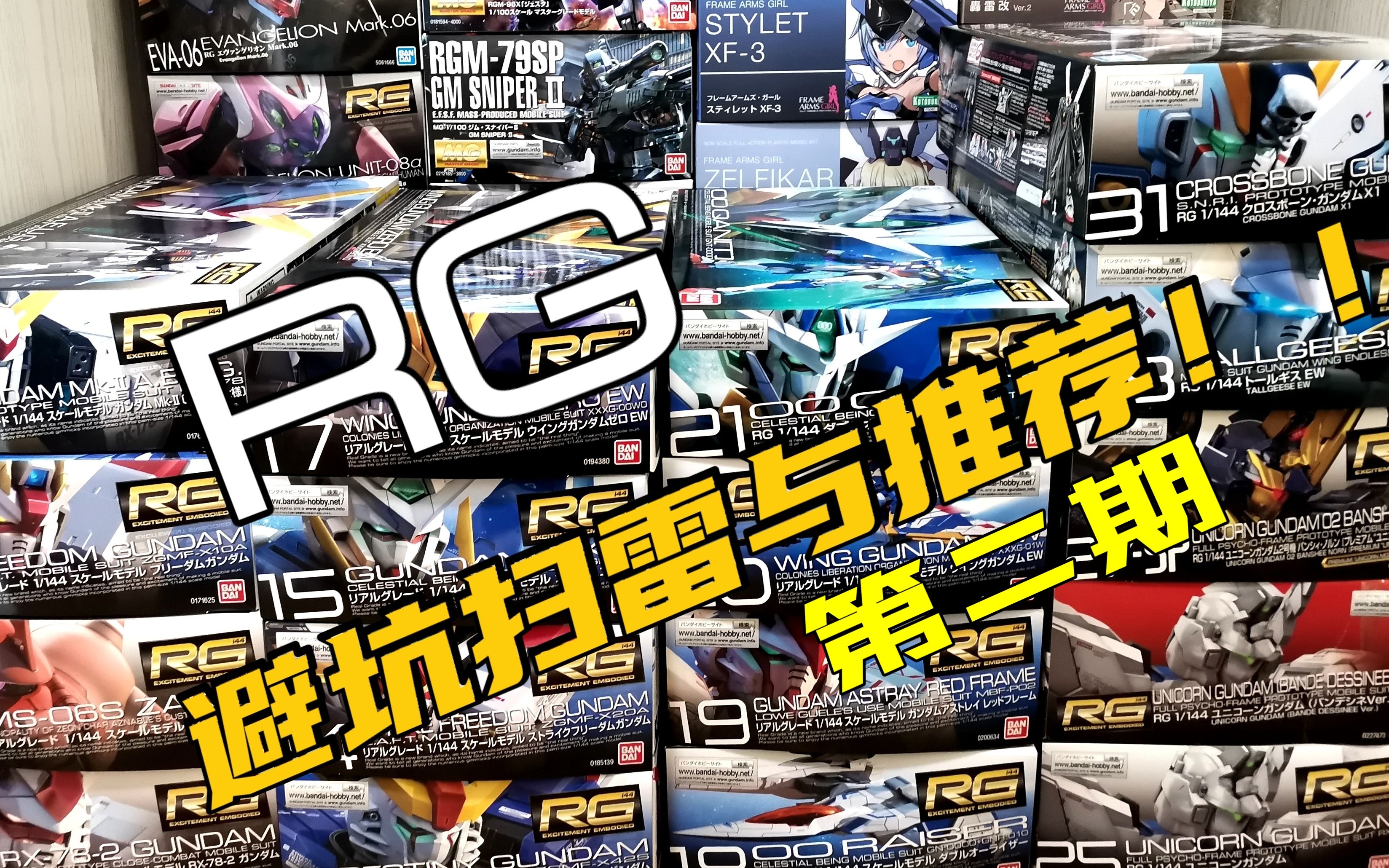 【疯言疯语】 万代RG高达模型避坑 推荐第二期！ 高达模型入坑必看！！ 来自RG玩家的心里话与一些心得 万代模型 高达模型 万代RG高达模型 ...
