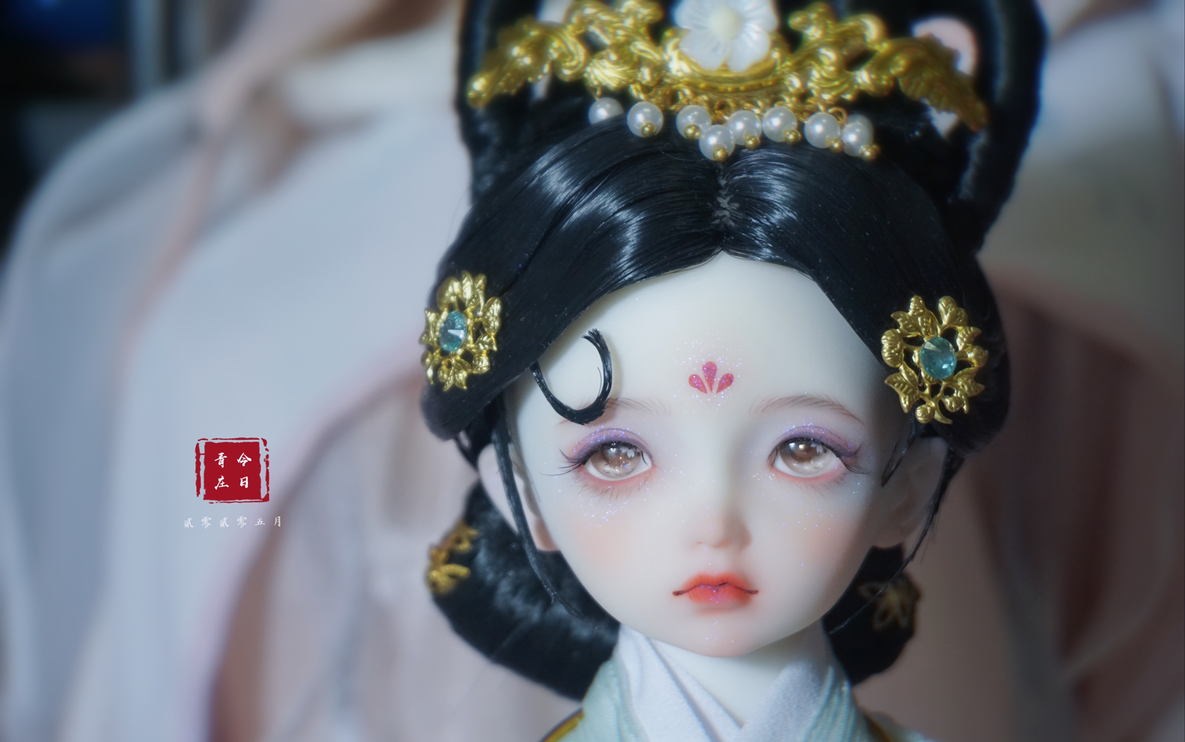 【bjd妆面盘发开箱】龙魂青庄|青庄送妆回来啦!