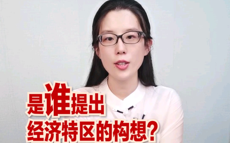 谁先提出经济特区的构想?哔哩哔哩bilibili