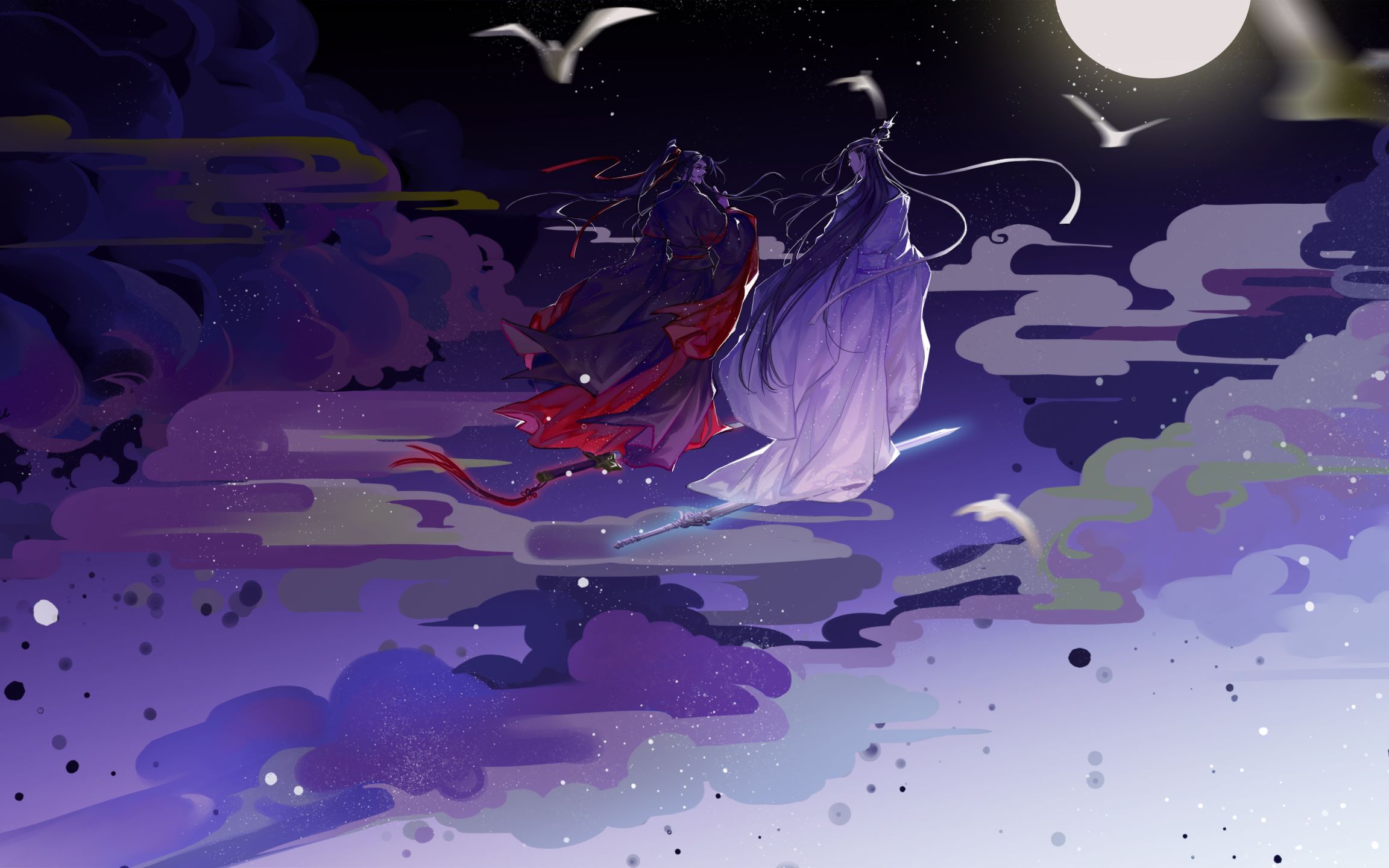 【板绘】忘羡御剑过程