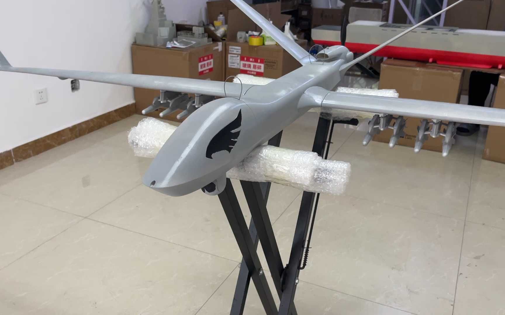 翼龙无人机pla材质可吊挂可摆件大型仿真比例定制模型