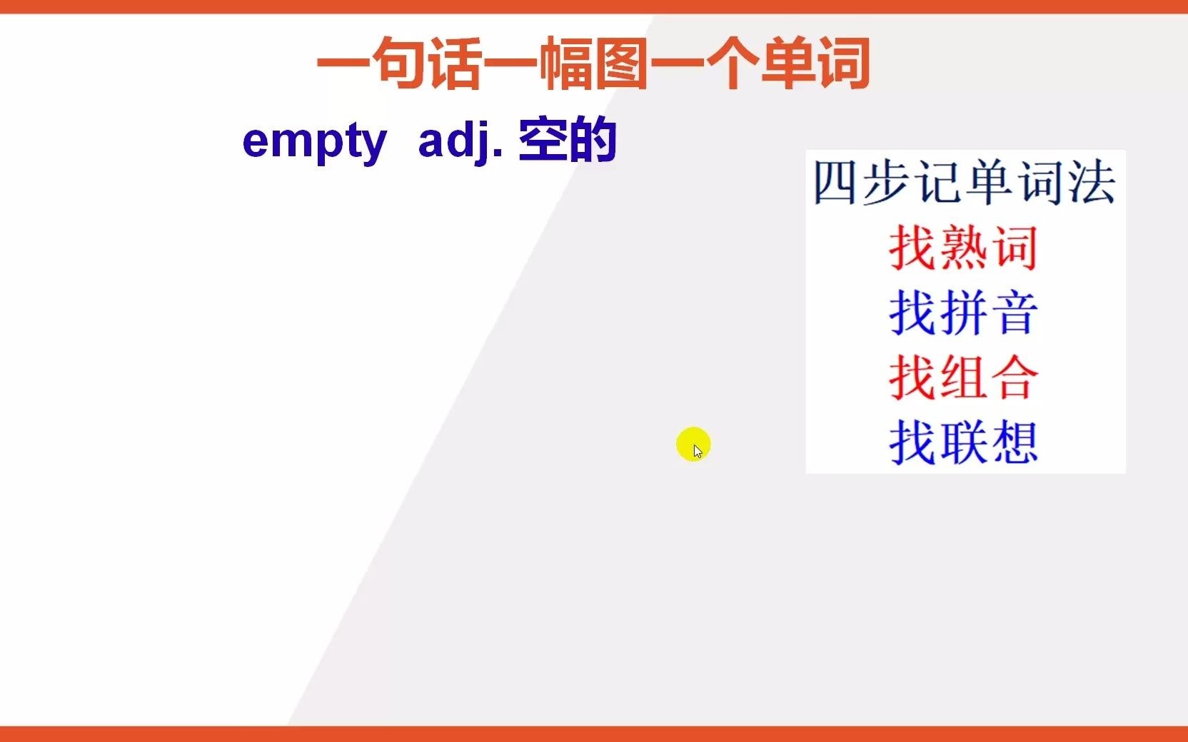 英语单词empty怎么能快速记住哔哩哔哩bilibili