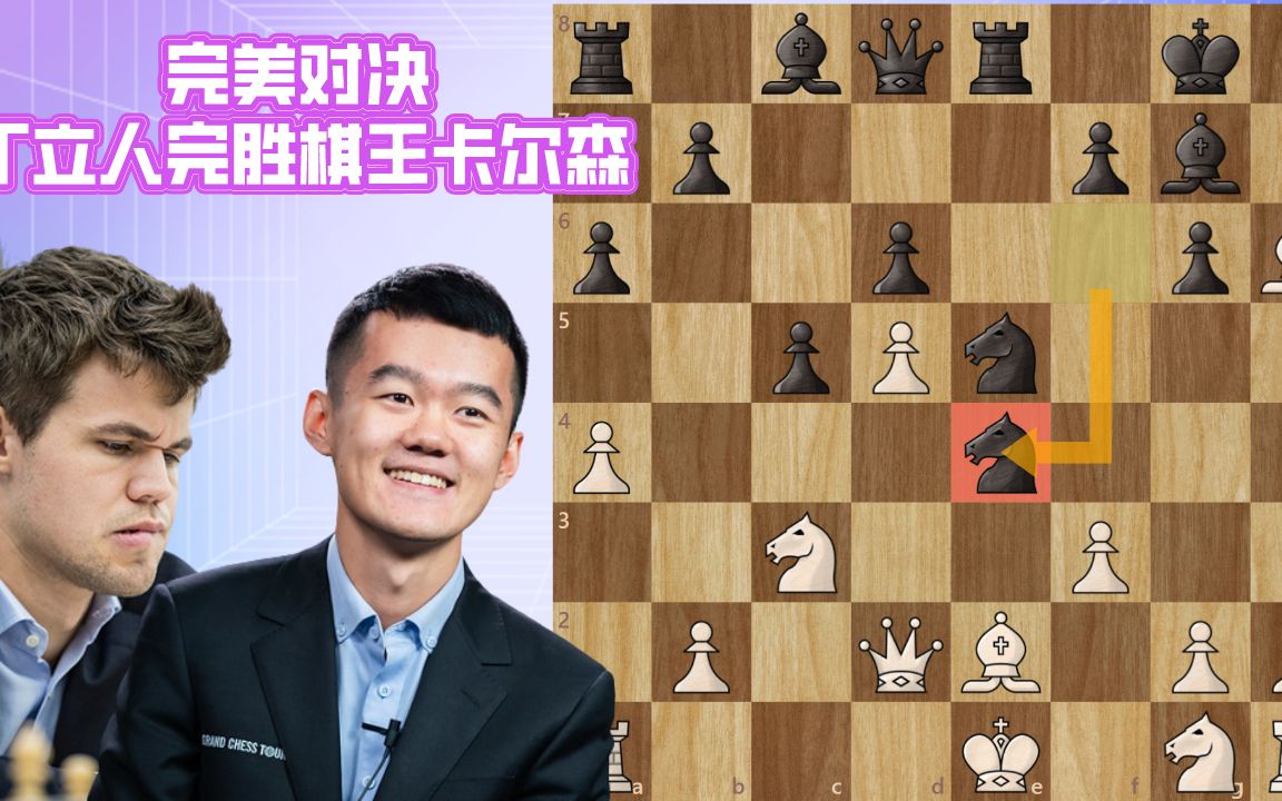 [图]完美对决 - 丁立人战胜棋王卡尔森