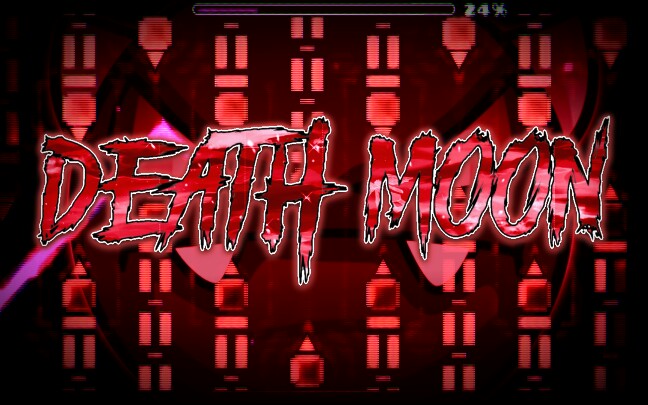 [图]【几何冲刺】早已死亡的月亮披上了一层血色 又臭又长的致癌ezd：Death Moon