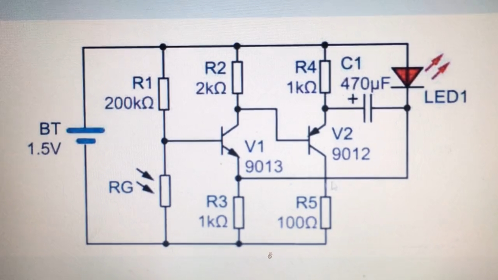 低压光控led灯电路原理分析,夜晚可以用作警示灯,闪烁效果好!