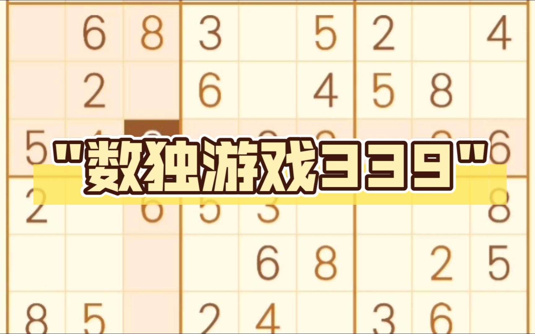 数独游戏339