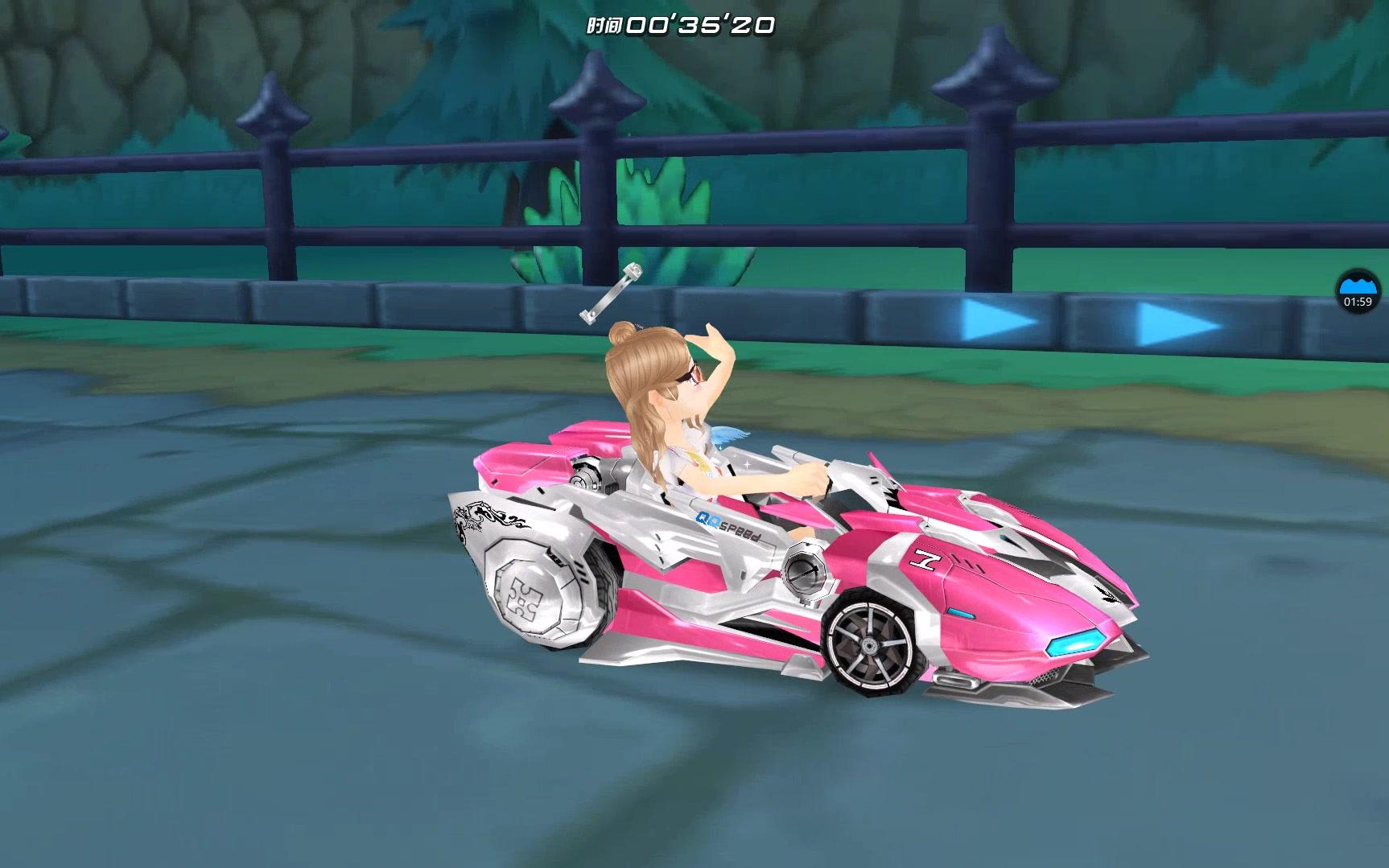 qq飞车赛车特效集锦t2复仇天使为数不多的女性机甲车哦特效还不错