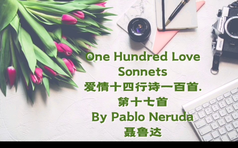 [图]One Hundred Love Sonnets爱情十四行诗一百首.第十七首By Pablo Neruda聂鲁达