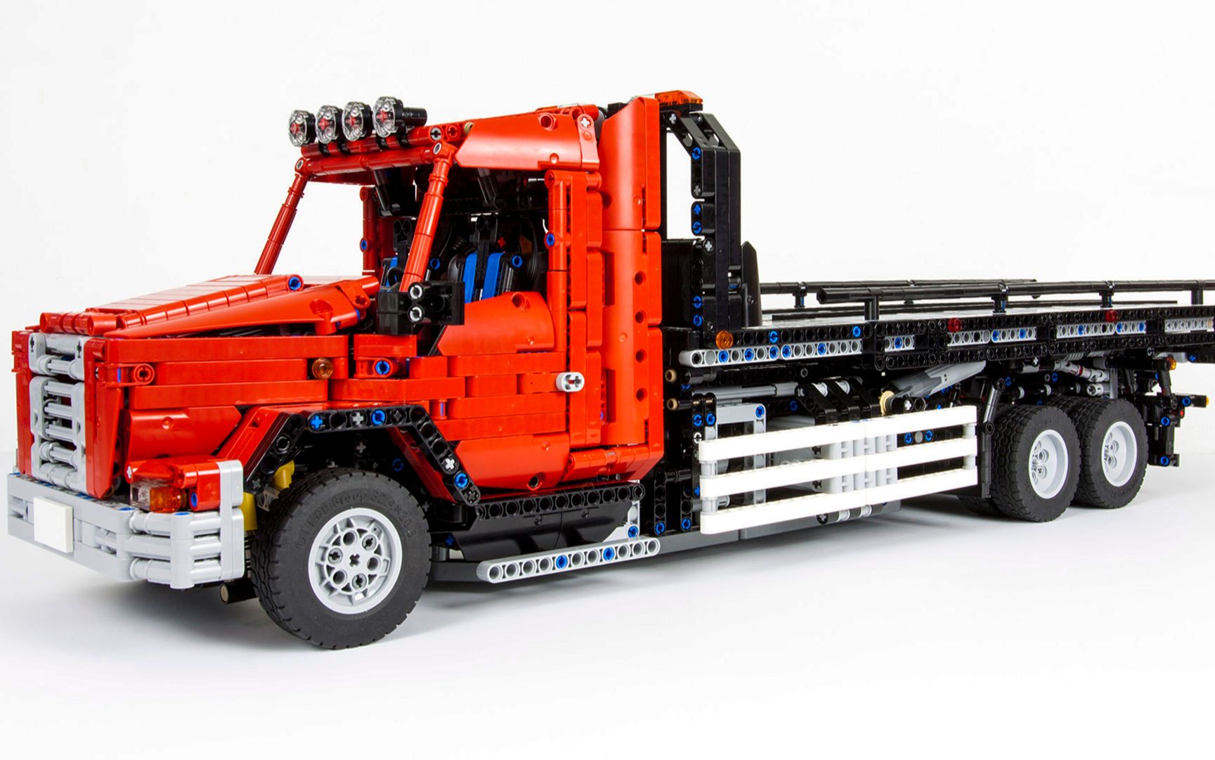 [moc] lego03 technic flatbed tow truck_嗶哩嗶哩_bilibili