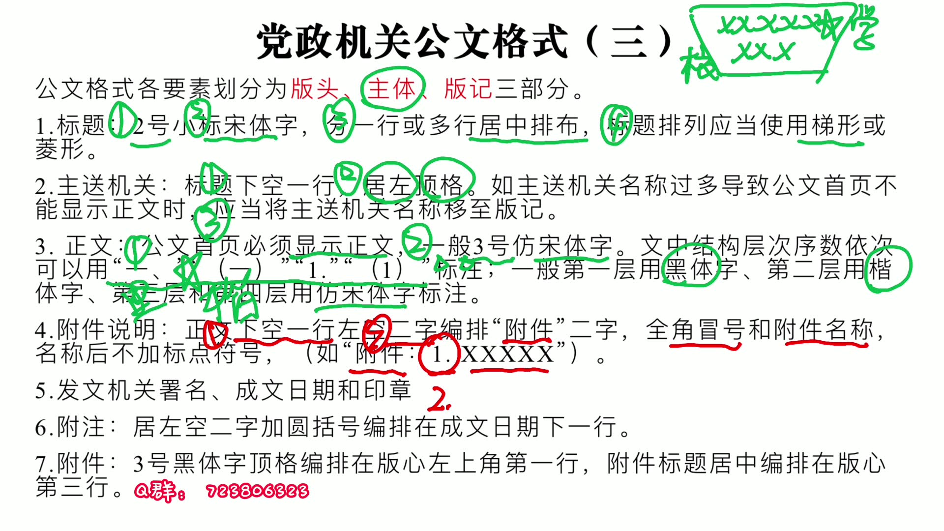 [图]党政机关公文格式第三棒，标题、主送机关、附件、落款...字号、字体你知道吗？（三）