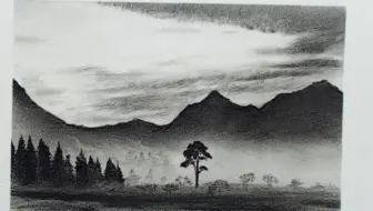 【素描教学】一支铅笔可以画出怎样的风景画，看完你还敢相信你的眼睛吗？