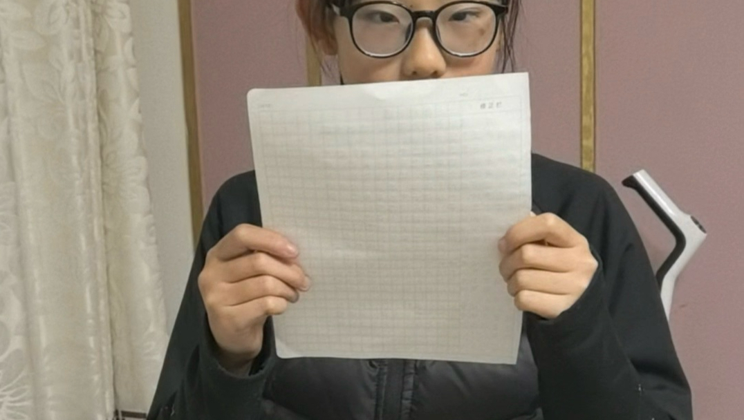 当我侄女儿写了一篇关于我的作文海报