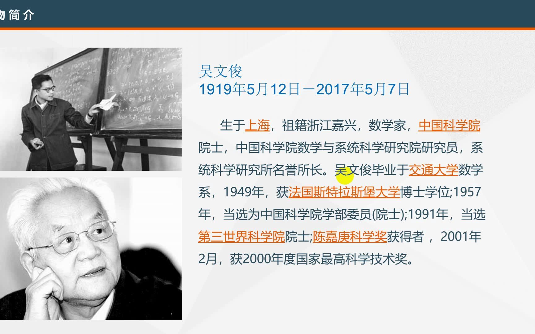 20221204数学文化系列中国数学家16吴文俊李昊宇哔哩哔哩bilibili