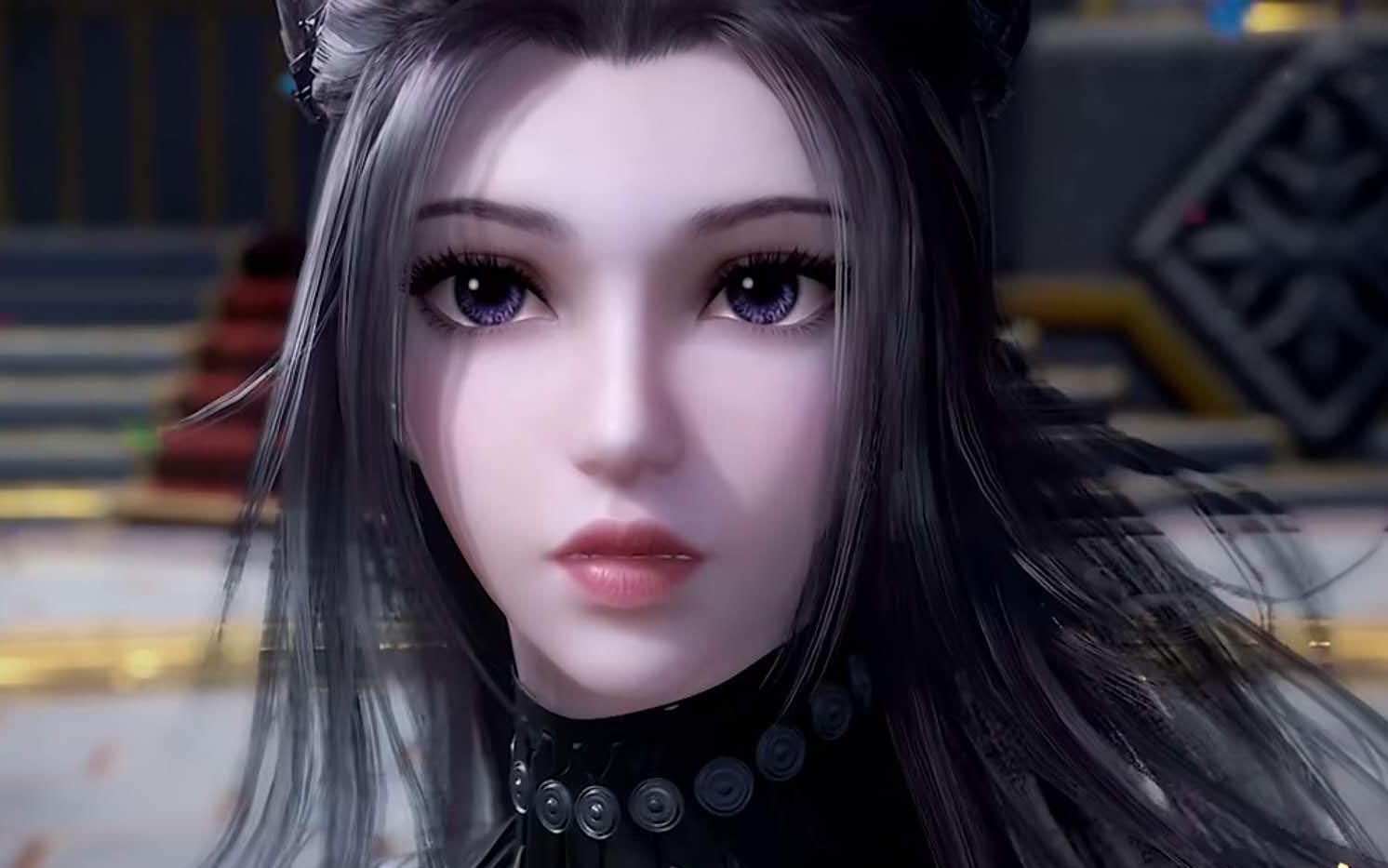 斗罗大陆3d建模朱竹青的五官真的可啊