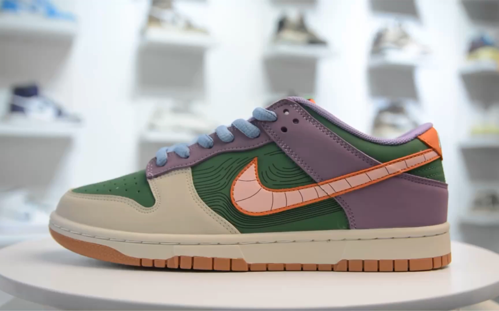 【权威实拍】nike dunk low 七龙珠系列 紫绿