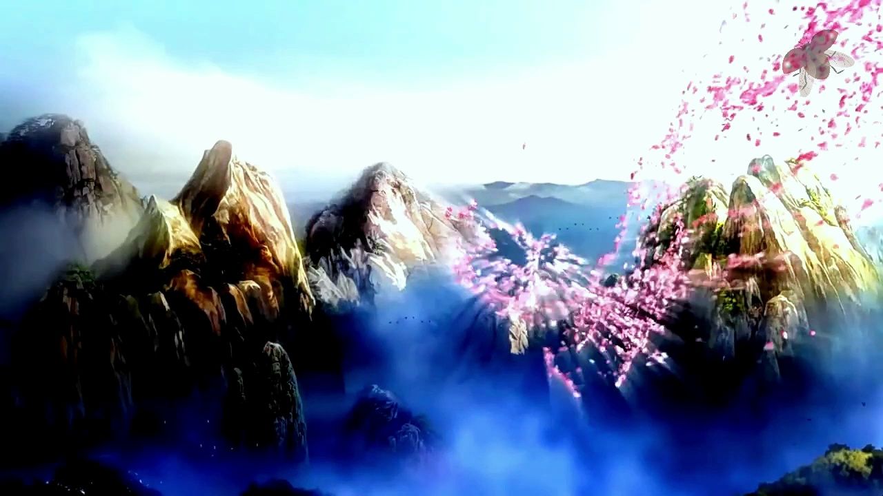 少数民族民歌歌曲爱情对唱舞台演出节目大屏幕高清led背景视频素材