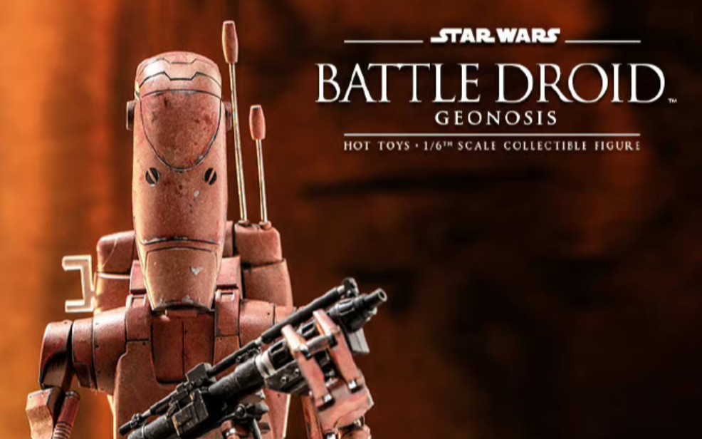 hottoys ht 星球大战克隆人的进攻 b1战斗机器人开箱