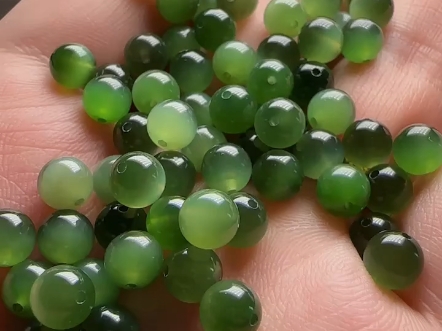 和田玉碧玉猫眼珠子,新品