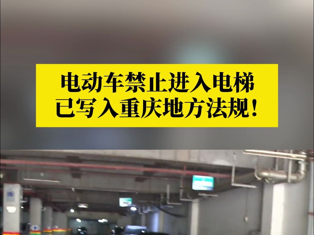 重庆市六届人大常委会第七次会议表决通过《重庆市消防条例》:禁止电动自行车、电动摩托车或其电池进入电梯哔哩哔哩bilibili