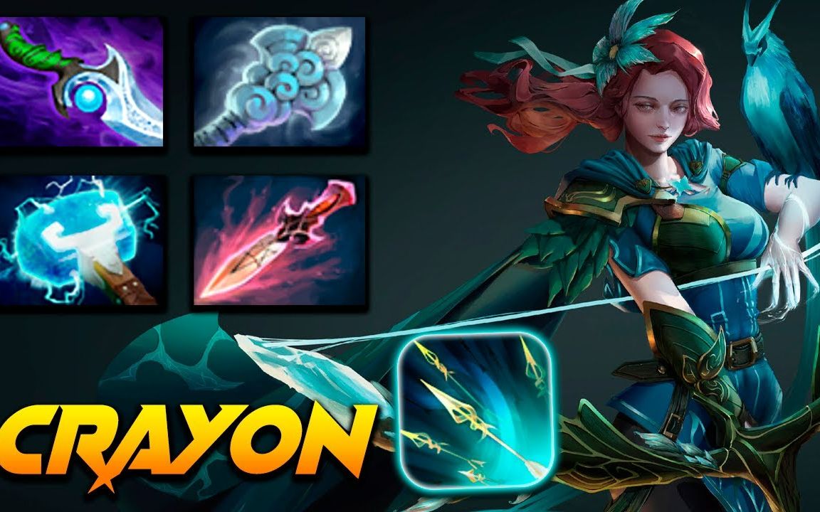 crayon风行者,散失紫苑风之杖 第一视角完整录像【dota2风行者】