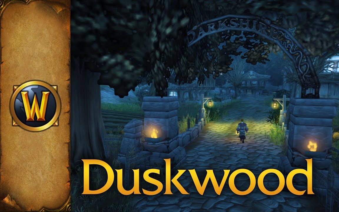 wow视听盛宴4k暮色森林duskwood实景音乐欣赏