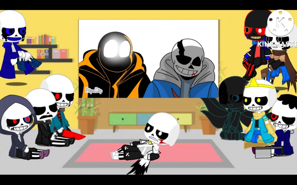 Sans aus react to Vhs sans Vs sans aus part 1