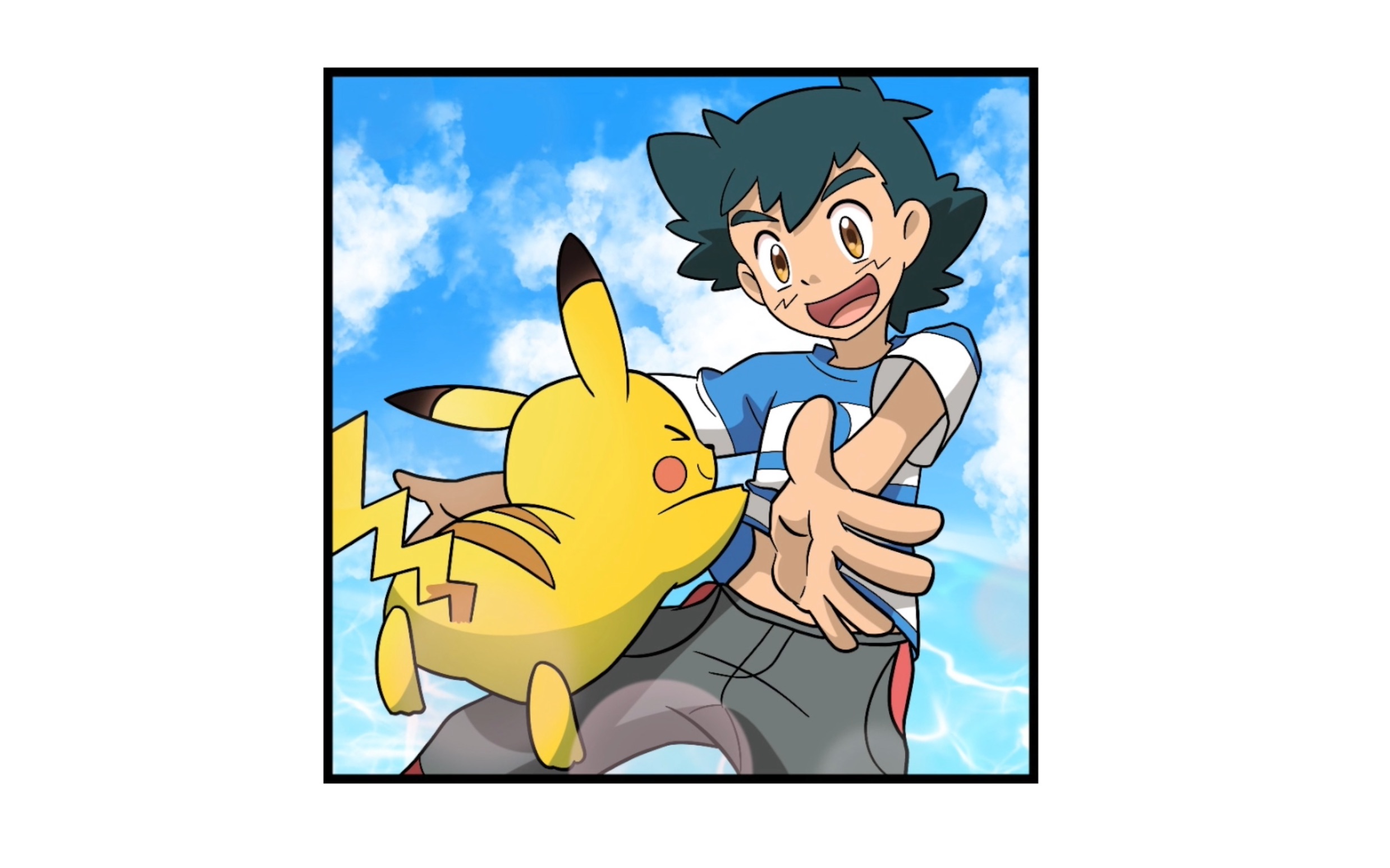 爸爸画的小智皮卡丘vs我画的小智皮卡丘