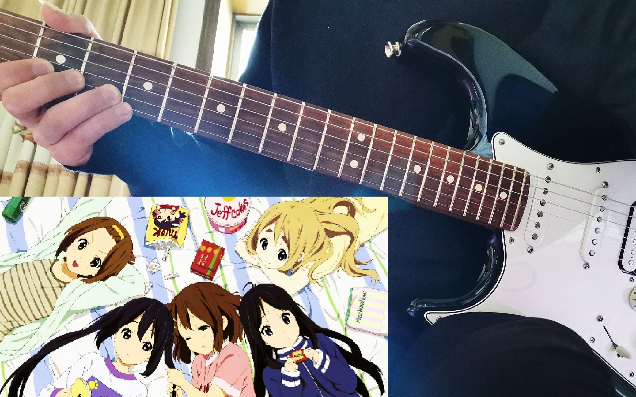 【轻音少女】-相遇天使- 电吉他cover 毕业为梓喵写的歌 24话片尾版