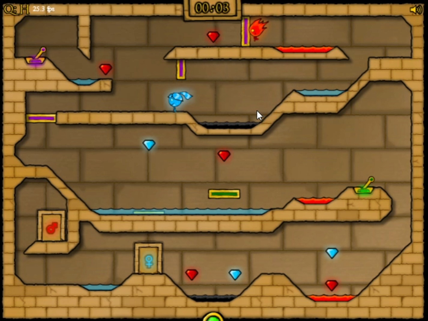 森林冰火人2第十关重置版(30秒)