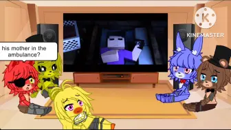 Download Video: 【FNAF】1代玩具看“大崩溃”P3 Fnaf Crew Reacts to Paranoia Minecraft Fnaf Animation Music V