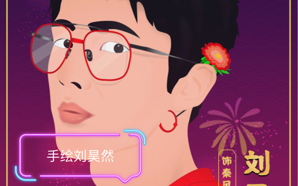 活动  手绘刘昊然,唐人街探案3海报设计