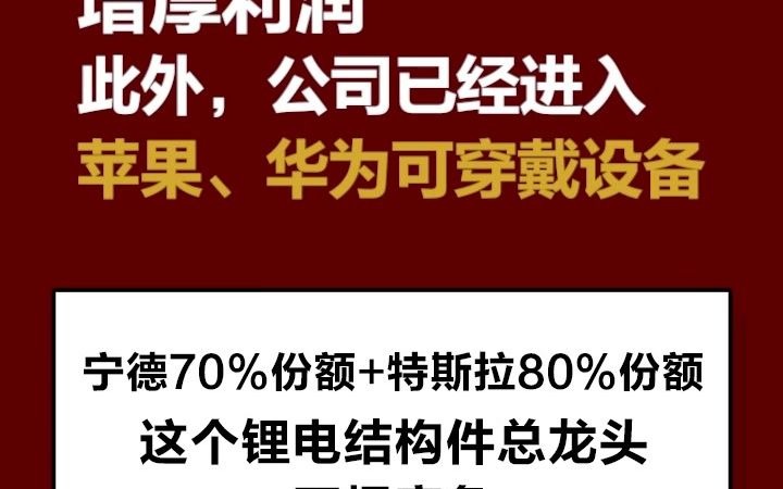 科达利:宁德70%份额+特斯拉80%份额,这个锂电结构件总龙头不惧竞争哔哩哔哩bilibili