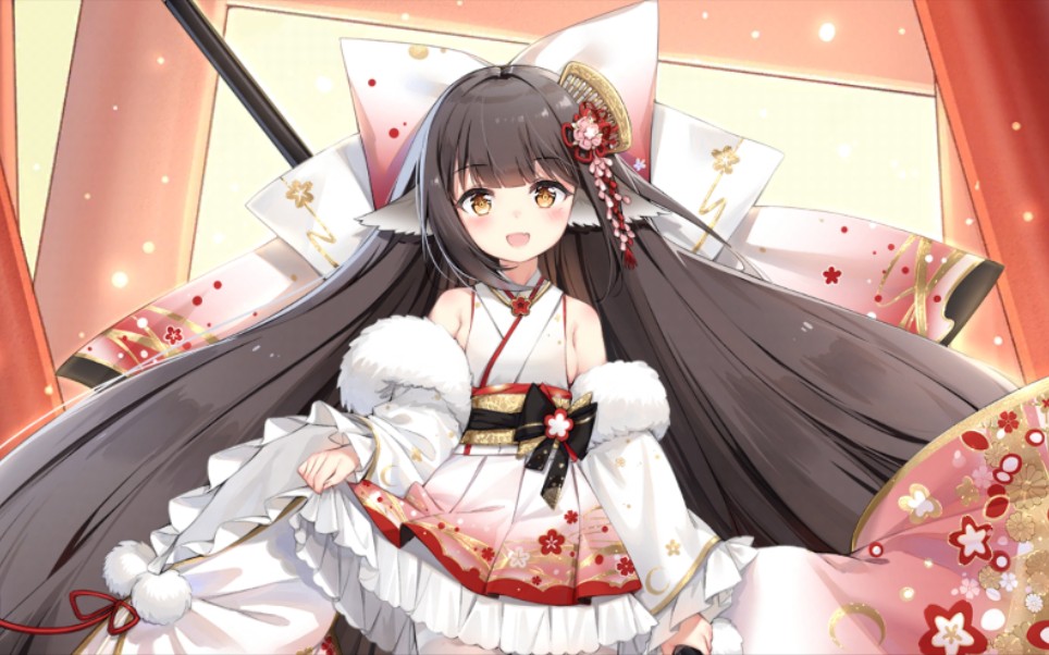 【碧蓝航线】春月 迎春的神乐舞换装(含特殊触摸)_哔哩哔哩_bilibili