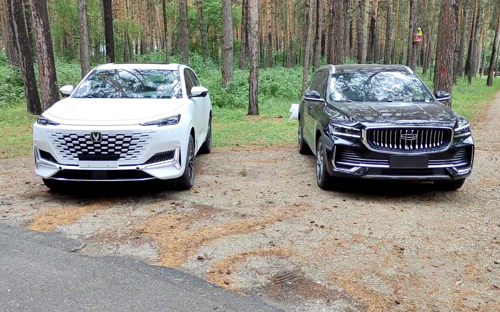 俄罗斯进口版吉利星越l vs 长安uni-k